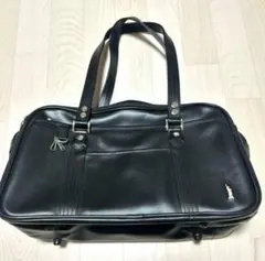 【美品】イーストボーイ　スクールバック　ブラック　ピンク刺繍