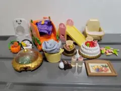 シルバニアファミリー　小物セット　ハロウィン　ケーキ　他　色々