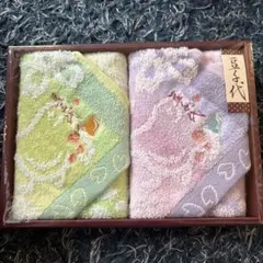 刺繍タオルハンカチ2枚セット☆