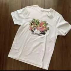 スプラトゥーン2 Tシャツ メンズ LL サイズ　ホワイト 白