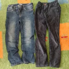 女児120 H&M他 スリムフィット デニムパンツ 6-7Y