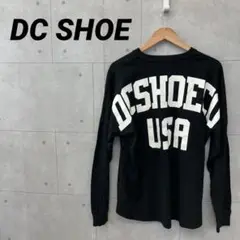 DC SHOE ディーシーシューズ バックプリント 長袖カットソー M 黒