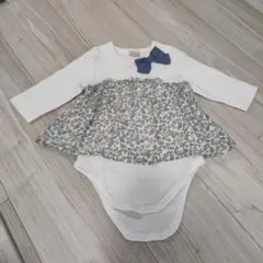 petit main 花柄ロンパース 70