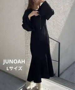 JUNOAH マーメイドワンピース ブラック
