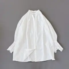 24ss ✨イエナ　オーガニックコットン スキッパーチュニックブラウスのサムネイル