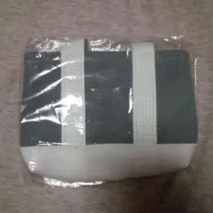 ミニトートバッグ＊グレー×ホワイト