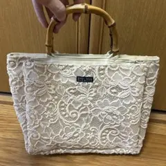 ELLE & ELLE レース ハンドバッグ