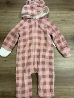 ピンク　フリースカバーオール　OLDNAVY