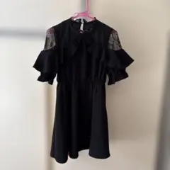 ROJITA ブラックミニワンピース