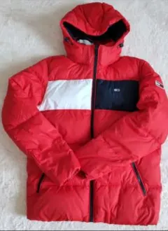 ✧美品✧　トミーヒルフィガー 　メンズＬ　中綿ジャケット 赤