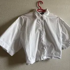 ZARA クロップドシャツ ホワイト　丈短め　美品