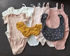 ベビー キャミソール ロンパース　肌着　スタイ　まとめ売り　セット