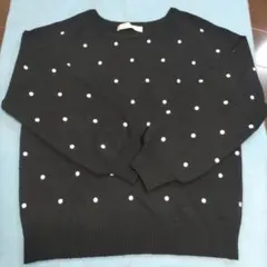 GreadyBrilliant FAVORI ドット柄 ニットセーター