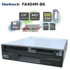 【オウルテック】FDD＋カードリーダー 3.5インチ内臓型ドライブ （ブラック）のサムネイル