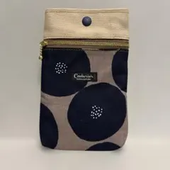 ハンドメイド　スマホショルダーポシェット　ショルダー紐付き