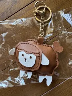 羊型合成皮革キーホルダー