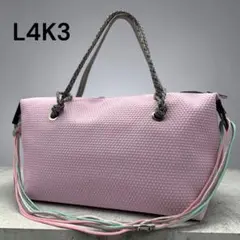 L4K3 レイク ハンドバッグ ショルダーバッグ グレー マカロン 2way