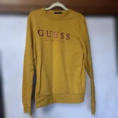 GUESS ロゴスウェット マスタード