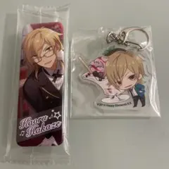 あんスタ 羽風薫 ロング缶バッジ アニカフェ アクリルキーホルダー