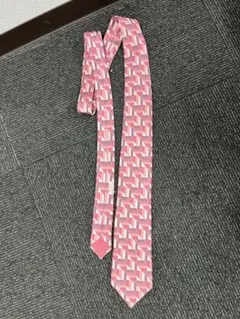 HERMES 幾何学模様 シルクネクタイ