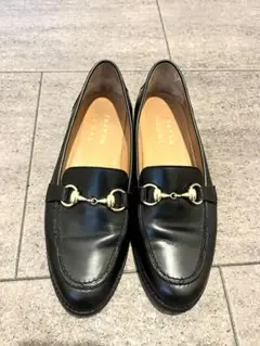 REGAL×FRAY I.D 黒レザー ローファー ゴールド金具