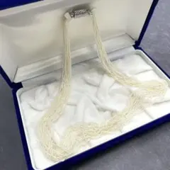 あこや真珠 ネックレス アクセサリー SV925 砂ケシパール 20連