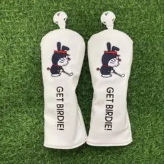 新品 2点セット ドラえもんゴルフクラブヘッドカバー ユーティリティー UT*2