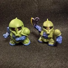 機動戦士ガンダム SDガンダム フルカラー　旧ザク　2体　ガシャポン フィギュア