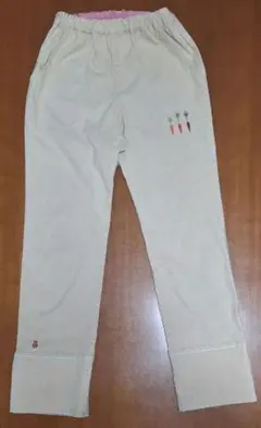 【値下げ】ファミリア f dash ベージュ 長ズボン 150