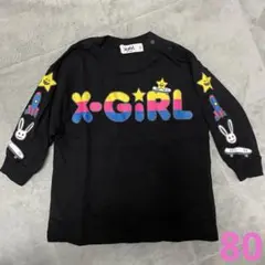 X-girl エックスガール Tシャツ ワンピ 80