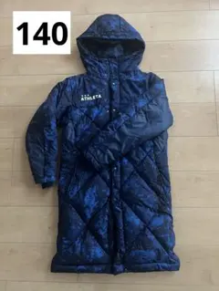 ATHLETA ネイビー ベンチコート 160サイズ　即日発送　値下げ交渉可 ATHLETA - ATHLETA ベンチコート ネイビー 160 ダウン ATHLETA