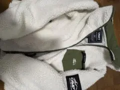 CAMP7 フリースアウター Lサイズ ホワイト/オリーブ