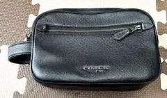 COACH セカンドバッグ ブラック レザー