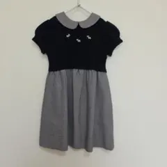 familiar 半袖ワンピース 90サイズ ネイビー