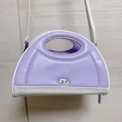 ディーゼル Dロゴ ムーン ショルダーバッグ ハンドバッグ 2way