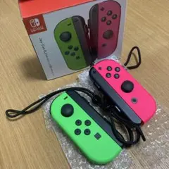 美品 Nintendo Switch Joy-Con L Rセットグリーンピンク