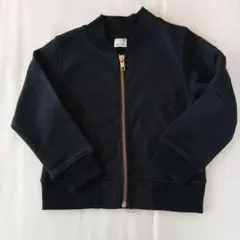 petit main 黒 ジップアップジャケット 100cm