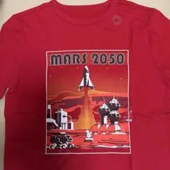 GAP MARS 2050 プリントTシャツ レッド 130cm