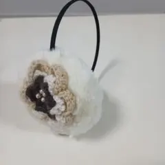 ハンドメイド飾り付きイヤーマフ