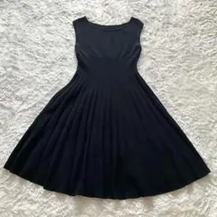 FOXEY カサブランカ プリーツ ニット フレアワンピース サイズ40