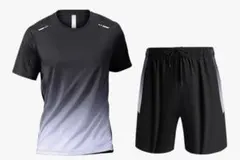 スポーツウェアメンズ Tシャツ ハーフパンツ吸汗速乾 トレーニングウェア2XL