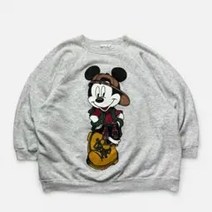 80-90s ミッキーマウス スウェット “B-BOY” ビッグプリント