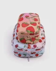 "BAGGU" キャッロット＆ベリーズ柄　パッキング キューブ セット　新品のサムネイル