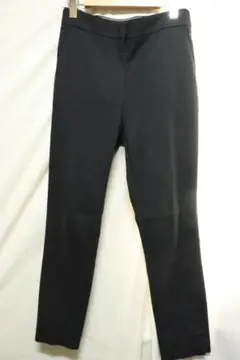 本日特価ZARAブラックストレッチスラックス/ブランドシンプル重宝M