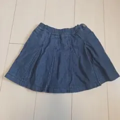 GU　デニムスカート インナーパンツ付き　120