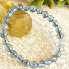 在庫処分■高品質■透明感■天然石ブラック系アクアマリン約7.7㍉ブレスレット