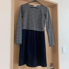 美品　earth ボーダーワンピース　マタニティ