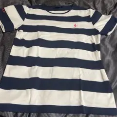 mutu Mサイズ ネイビーとホワイトストライプTシャツのサムネイル
