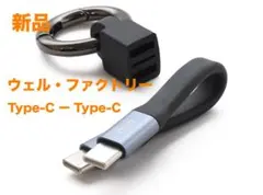 333【新品】ウェル・ファクトリー 充電ケーブル キーリング付 タイプC