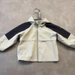 カーキと黒のフード付きアウター　90センチ